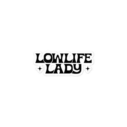 Lowlife Lady Logo Sticker