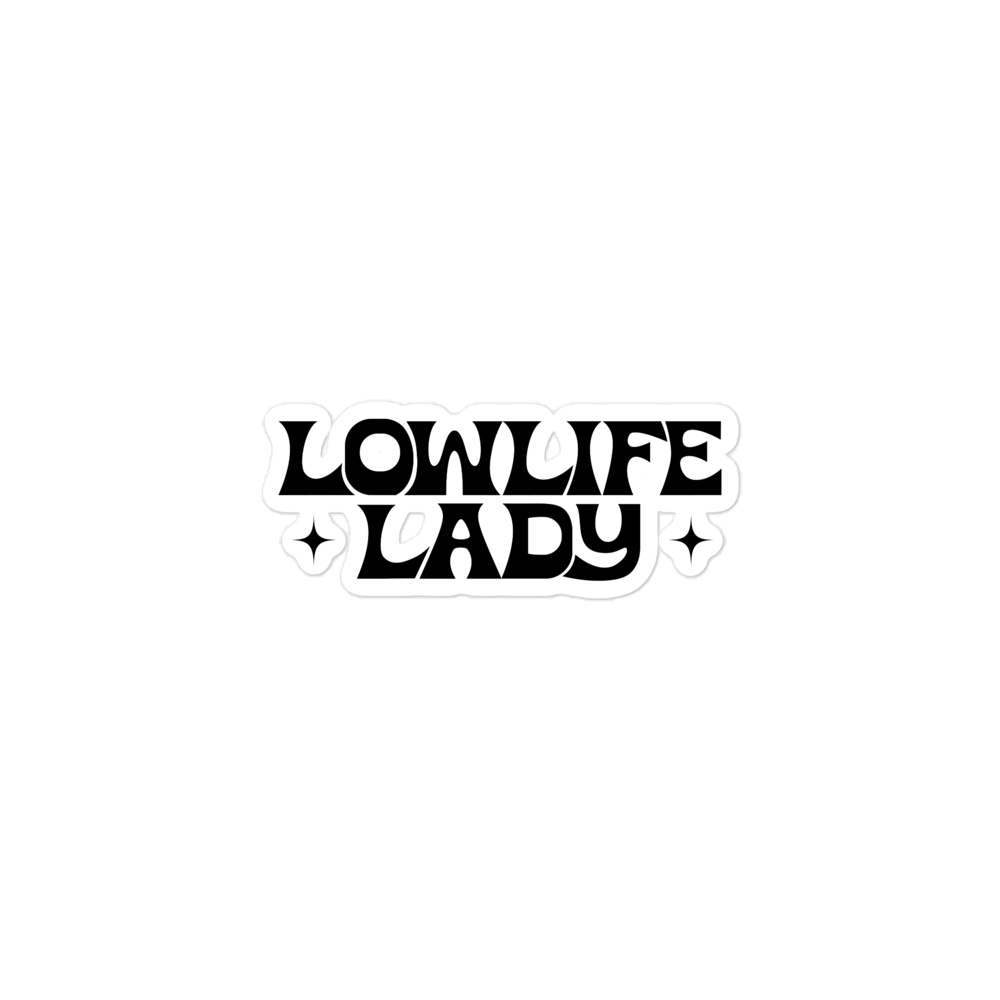 Lowlife Lady Logo Sticker